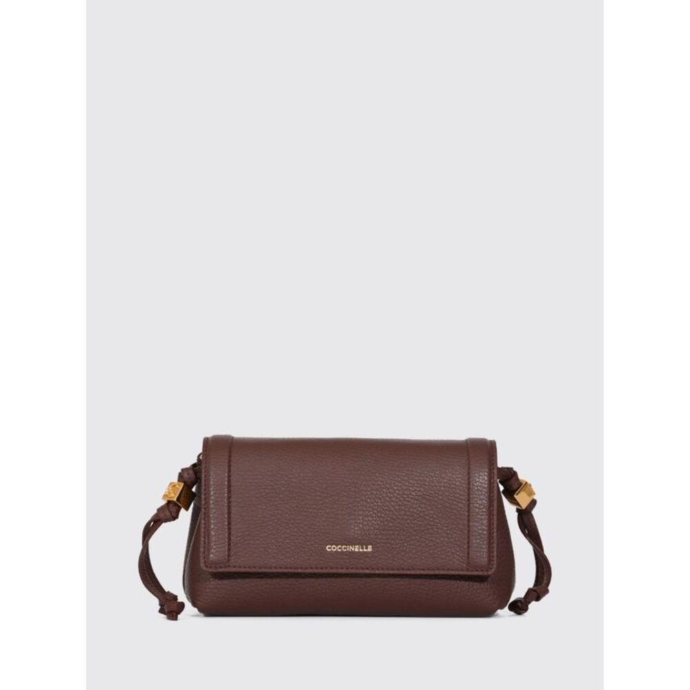 Coccinelle Women Thess Mini Crossbody Bag Coccinelle In Black Pebbled Leather